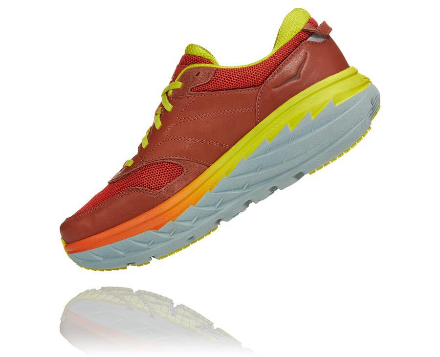 Hoka One One Running Shoes Mens Red - Bondi L - 81659RAOK